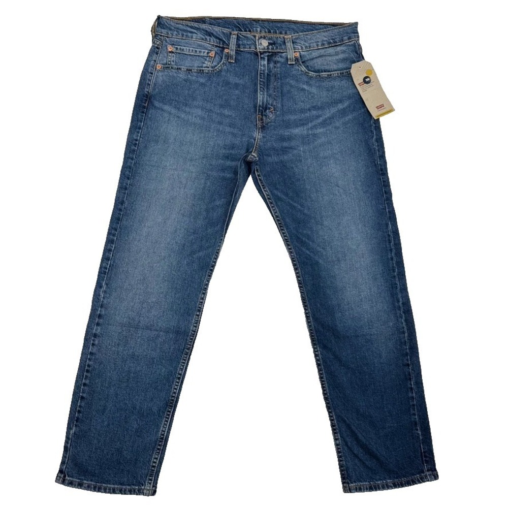 Levi's 502 Straight Leg Jeans Mens 34X30 Blue Denim NWT Reclaimed Sustainable
